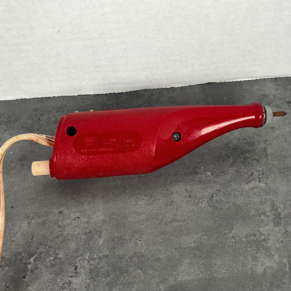 Burgess Model 40 Electric Engraver Handheld Rotary Tool‎ 115V 12W Made in Taiwan